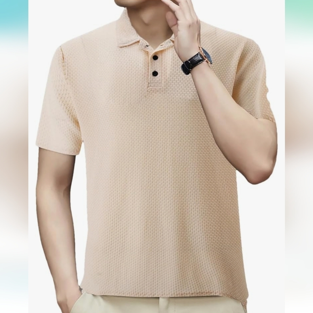 NWT TR ice silk breathable short‎ sleeve polo Size Large